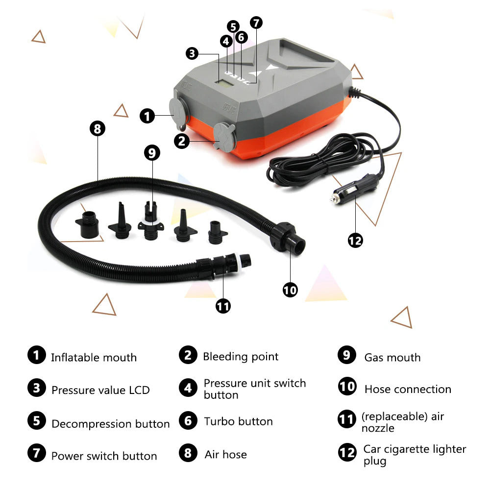 20PSI Air Pump Paddle Board 12V - Ripple Boards